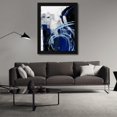 thumbnail image 3 of Ethan Harper 19x24 Black Modern Wood Framed Wall Art Titled - Indigo Interlude I, 3 of 6