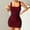 Wine, variant on Elvqul Womens Dresses Sleeveless V Neck Dresses for Women Solid Pullover Short Dresses Hot Pink Elegant