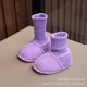thumbnail image 1 of Zapatos de bebé de lana gruesa, botas de algodón de fondo suave, calzado infantil cálido de invierno, zapatos de piel sin caída para 3-6-12 meses de edad, 1 of 5