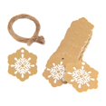 thumbnail image 4 of 100 etiquetas de regalo de Navidad para colgar regalos de Navidad, etiquetas para envolver regalos Copo de nieve, 4 of 8