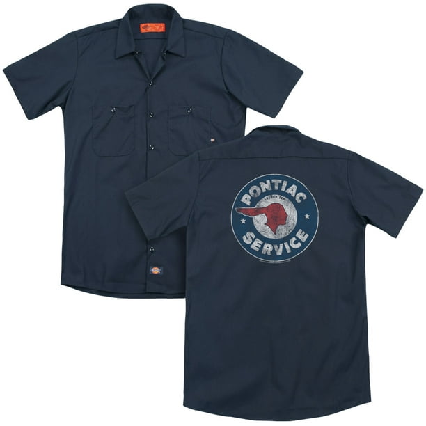 Trevco - Pontiac - Vintage Pontiac Service (Back Print) - Work Shirt ...