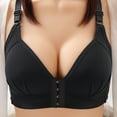 thumbnail image 2 of kpoplk Bras,Women's Plunge Bra Deep V Underwire Low Cut Bras T Shirt Cleavage Lightly Padded(Black), 2 of 4