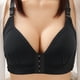 thumbnail image 3 of WILLBEST Brasieres Comodos Para Mujer Sujetador Fino Sin Aros De Acero Para Mujer, Color Liso, Con Botones Delanteros, Transpirable, Con Frunces, Ropa Interior Cómoda., 3 of 3