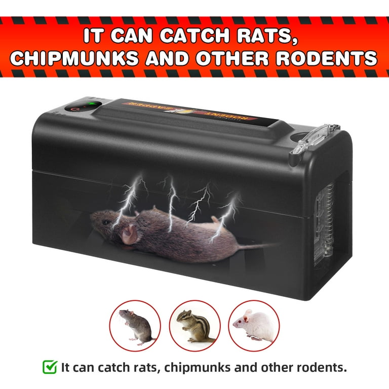 G·PEH Electric Rat Zapper with Door 2000V Shock Rat Killer Effective Mouse  Traps Indoor for Home Office, Let The Mice Not Escape