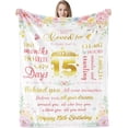 thumbnail image 1 of LHSHID 21st Birthday Blanket Gifts for Her Blanket Flannel Soft and Comfortable Anti static Bed Sofa Blanket 60x80in, 1 of 5