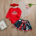 thumbnail image 3 of Newborn Baby Girl Christmas Clothes MY 1st First CHRISTMAS Romper Tutu Outfits, 3 of 5