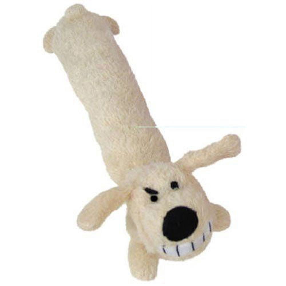 Multipet Loofa Dog Plush Dog Toy 3-Piece Squeaky & Plush, Multicolor