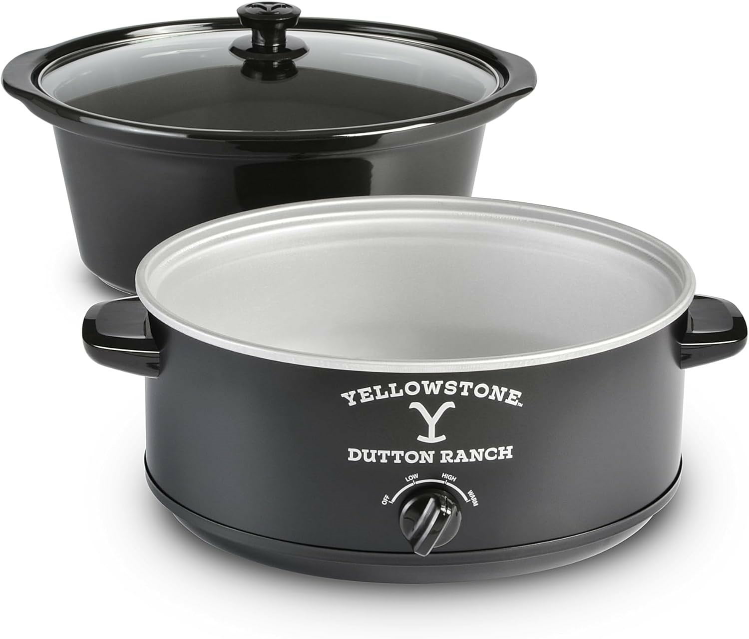 Yellowstone 7QT Slow Cooker in Matte Black