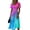 Blue-A#6226, variant on Midi Dresses for Women Summer Beach Vacation Wrap V Neck Womens Swing Dress Trendy Loose Tie-Dye Short Sleeve Dress for Women