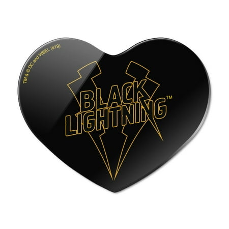 

Black Lightning Logo Heart Acrylic Fridge Refrigerator Magnet
