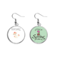 thumbnail image 1 of Mushroom Plant soloisland pintura Colgante decorativo temporada pendientes de primavera joyas Unbranded M, 1 of 3