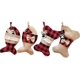 thumbnail image 1 of Juego de 4 medias navideñas para mascotas, de arpillera, a cuadros, para gatos, perros, calcetines colgantes para colgar en la chimenea, decoración navideña para el árbol, 1 of 4