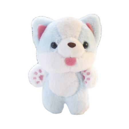 

Lomubue 2PCS 3D Eyes Vivid Appearance Lightweight Doll Keychain Cute Plush Corgi Pendant Handbag Decor