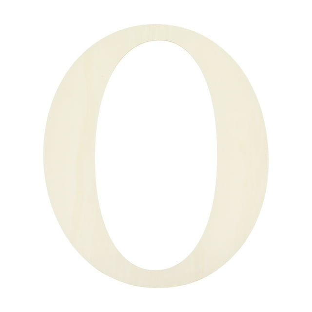 17 Inch Wooden Letter,Large Blank Unfinished Wooden Alphabet Letters for Crafts, DIY Projects, Birthday, Party(Letter O)