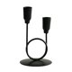 thumbnail image 2 of Wrought Iron U-Shaped Double-Headed Metal Candlestick Dining Table Candlestick Scandinavia Uncomplicated Luxurious Decorative Ornament, 2 of 6