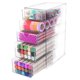 thumbnail image 1 of Organizador de cajones acrílicos de 5 niveles FUYGRCJ, organizador de escritorio transparente, cajones apilables, organizador de accesorios para el cabello y maquillaje con 5 cajones deslizantes,, 1 of 8