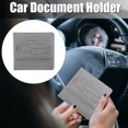 thumbnail image 2 of 5.59" Coche Portadocumentos Imitaci?n Cuero para Conducir Licencia  Gris Unique Bargains organizadores de guanteras automotrices, 2 of 7