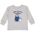 thumbnail image 3 of Inktastic Happy Birthday, Grandpa Cute Penguins Boys or Girls Long Sleeve Toddler T-Shirt, 3 of 5