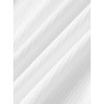 thumbnail image 4 of White Ribbed Knit Collar Mini Dress, Short Sleeve V-Neck Flared Skirt, 4 of 4