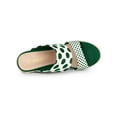thumbnail image 4 of BLISSFUL STEP Women's Polka Dots Platform Espadrille Wedge Heels Sandals, 4 of 7