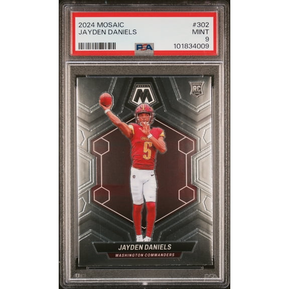 2024 Panini Mosaic Jayden Daniels #302 PSA 9