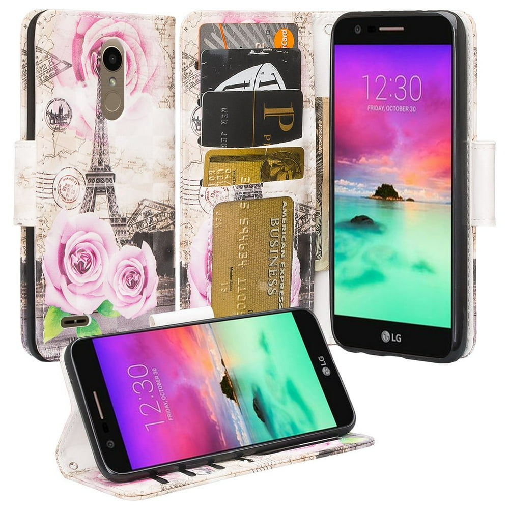 For TracFone/Straight Talk LG L413 Case/LG 413DL Case/Premier Pro LTE Case Pu Leather Flip