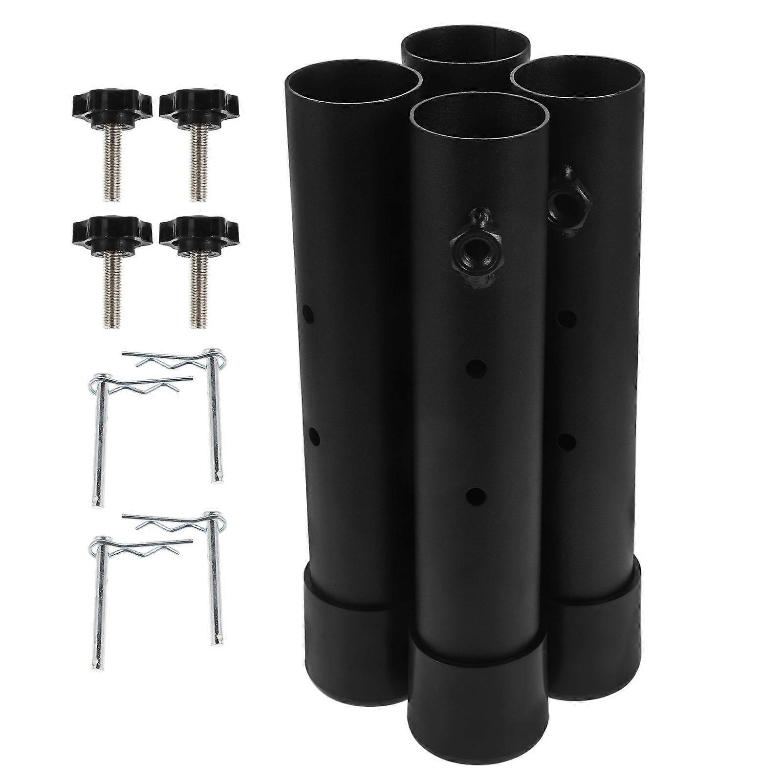 4pcs Heavy Duty Folding Table Leg Extenders Adjustable Height Extender ...