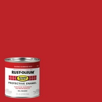 6 Pack, Sunrise Red, Rust-Oleum Stops Rust Gloss Protective Enamel- 7762730, 1/2 Pint