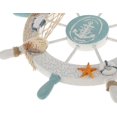 thumbnail image 3 of Decoración de pared de timón con gaviota, concha, red de pesca, ancla, estrella de mar, 3 of 4