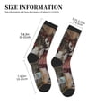 thumbnail image 3 of Vsdgher Vintage Collage Girl Butterfly Unisex Crew Socks Lightweight Breathable Ventilation Ankle Socks, Mid-calf socks for Daily, 3 of 7