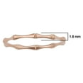 thumbnail image 4 of KoolJewelry Women's 14k Rose Gold 1.8mm Bamboo Ring Minimalist Jewelry, Size 4, 4 of 6
