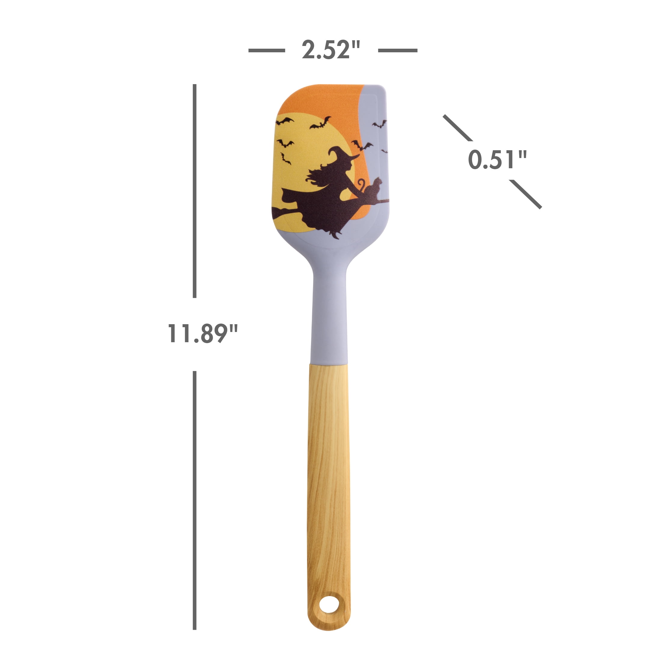 Way To Celebrate Halloween 3-Piece Baking Tool Set, Orange, Green, Purple