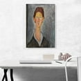 thumbnail image 2 of ARTCANVAS Portrait of a Student 1919 Canvas Art Print by Amedeo Modigliani - Size: 26" x 18" (0.75" Deep), 2 of 9