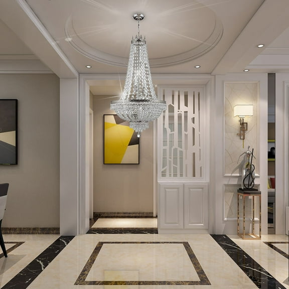 Antique Vintage Ceiling Lighting Pendant Lamp French Empire Crystal Chandelier