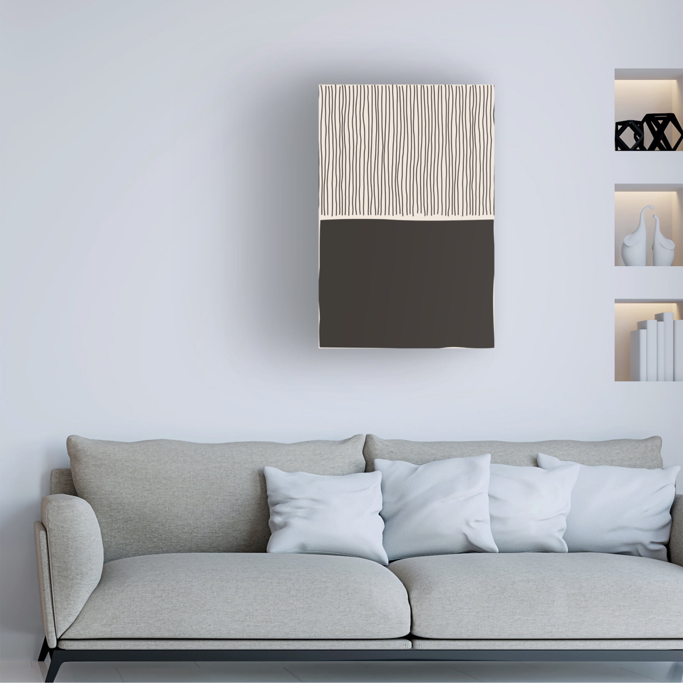 Trademark Fine Art jay stanley  Minimal Line Vibes 8 Canvas Wall Art