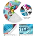thumbnail image 2 of FMSHPON Easter Tree Skirt Colorful Eggs Bunny Xmas Christmas Tree Skirt Stand Mat for Holiday Party Decoration Indoor Outdoor 48 inches, 2 of 6
