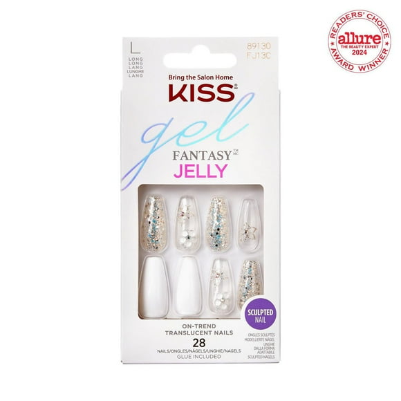 KISS Gel Fantasy - Fake Nails, Long