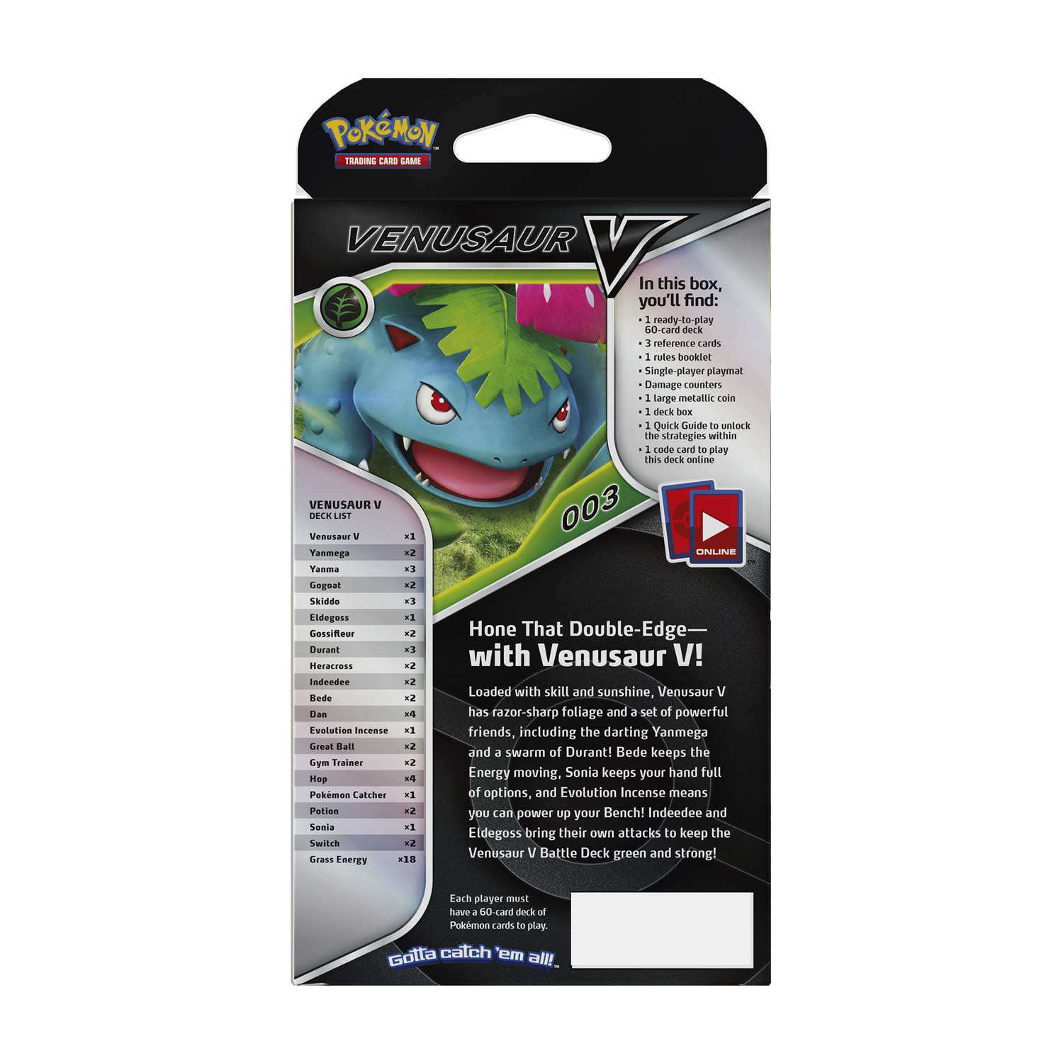 Pokemon Trading Card Game Venusaur V Battle Deck