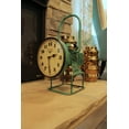 thumbnail image 2 of Iron Floor Clock made from Old Iron Lamp, Green, 2 of 3