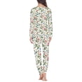 thumbnail image 3 of FOR U DESIGNS Vintage Flower 2PC Pajama Sets for Women Long Sleeve Tops and Pants Set Size M Jogger for Women with Pockets Sleepwear Tops for Women Jogger, 3 of 6
