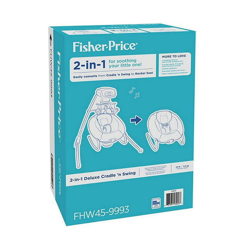 Fisher Price 2 in 1 Deluxe Cradle n Swing