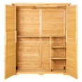 thumbnail image 2 of STAWAY Outdoor Wooden Storage Shed - Waterproof Garden Tool Shed 55x67.5" - Sturdy, Spacious, Easy Assembly, Weather Resistant, Perfect for Lawn & Garden, 2 of 9