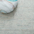 thumbnail image 6 of SAFAVIEH Ikat Deonte Solid Wool Area Rug, Teal/Grey, 8' x 10', 6 of 8