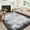 Black and gray, variant on Large Area Rugs 6x9 Green Modern Bordered Abstract Washable Rug Soft Non-Slip Low Pile Area Rug Throw Carpet Dining Room Home (Green 6'x9')