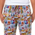 thumbnail image 4 of Garfield Pajamas Men's Character Comic Squares Adult Lounge Sleep PJ Pants, 4 of 7