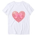 thumbnail image 1 of Tops Cortos para Mujeres Cuello en V Suelto Moda Casual Manga Corta Superior, Halagadora Silueta para el Uso Diario Y Casual, 1 of 1