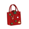 thumbnail image 4 of Christmas Tote Bags with Handles, Creative Goody Pouch, Christmas Gift Bag Christmas Treat Bag for Xmas New Year Party Favors L, 4 of 8