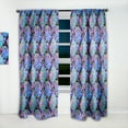 thumbnail image 2 of Designart 'Tropical Blue Mood II' Tropical Curtain Panel, 2 of 5