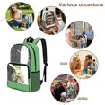 thumbnail image 5 of ZIATUBLES Clear Backpack, Heavy Duty Fabric & PVC Transparent Bookbag with Dinosaur Tractor Print, Large Capacity See Through Backpack for School College Work Travel Security, 5 of 7