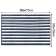 thumbnail image 5 of REGALWOVEN Chenille Bathroom Rug, Plush Striped Bath Rug Quick Dry Soft Bath Mat Absorbent Non Slip Floor Mat Dark Blue 20' x 28', 5 of 6